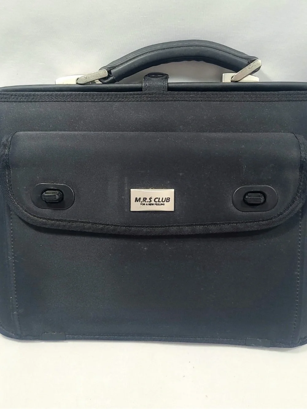 Black Women's Satchel Bag with Front Flap Pocket